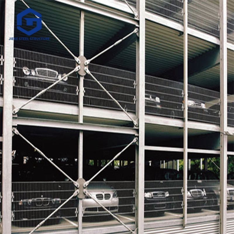 Customized steel structure frame and multi-story parking structure