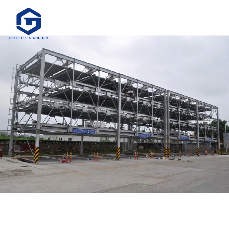 Customized steel structure frame and multi-story parking structure