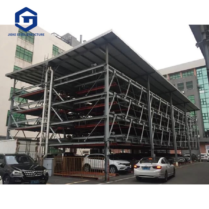 Customized steel structure frame and multi-story parking structure
