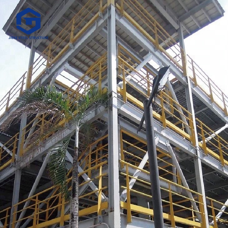 Multi Level Durable Steel Parking Structure Steel Structure Building