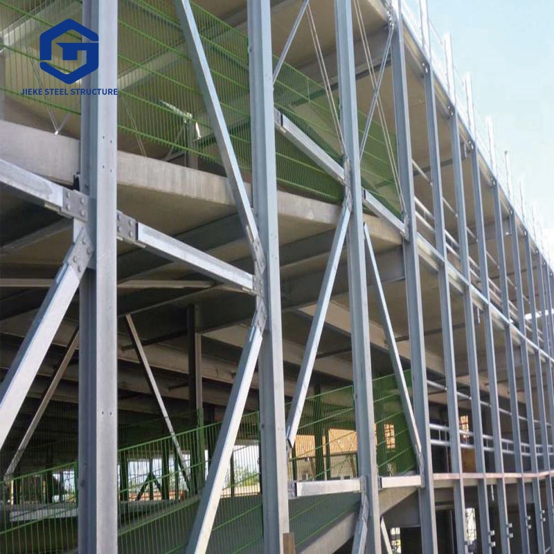 Multi Level Durable Steel Parking Structure Steel Structure Building