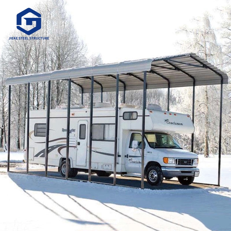 Parking lot, garage, prefabricated steel structure building, warehouse