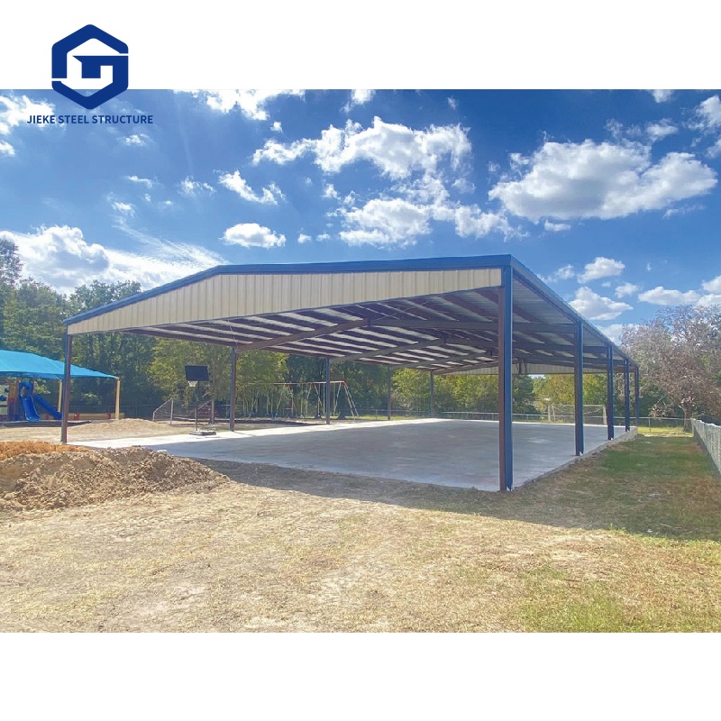 Parking lot, garage, prefabricated steel structure building, warehouse