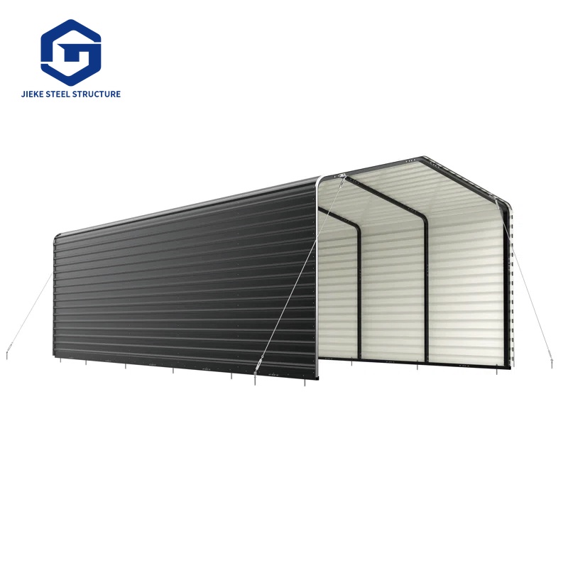 Customized Garage Outdoor Steel Structure Prefab Shed Water Proof Portable Carports Sheds