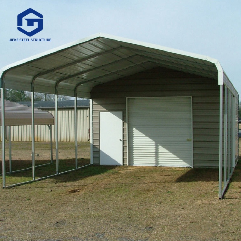 Ceiling-type steel structure outdoor garage, Q235 steel structure, welded steel bars, rainproof residential area