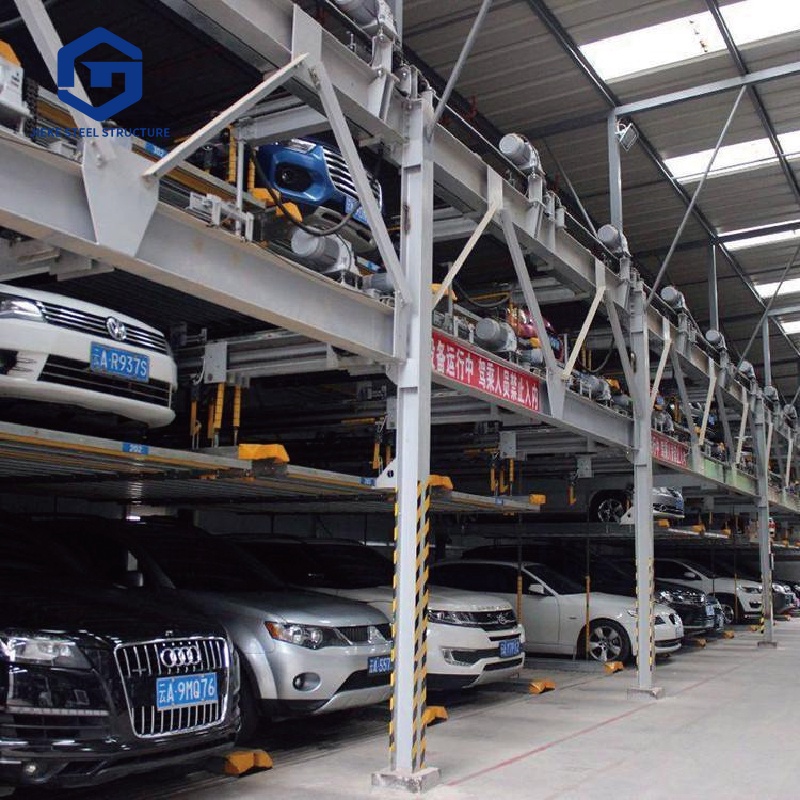 Large Capacity Modern Design Prefabricated Steel Structure Parking Garage Multi-Level Simple Metal Garage Stereo Parking Needs