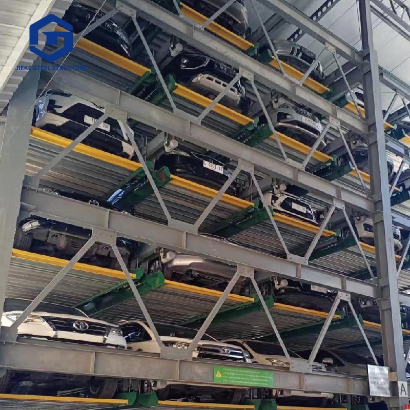 Large Capacity Modern Design Prefabricated Steel Structure Parking Garage Multi-Level Simple Metal Garage Stereo Parking Needs