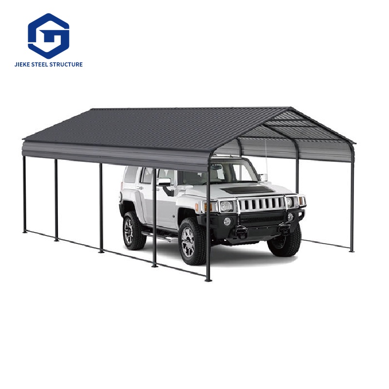 Simple portable metal garage, sunshade canopy, car shelter, prefabricated garage, car shelter, for parking.