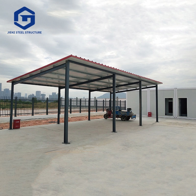 Simple portable metal garage, sunshade canopy, car shelter, prefabricated garage, car shelter, for parking.
