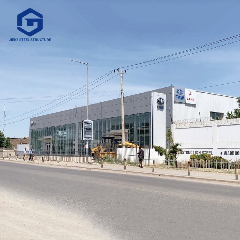 4S Auto Store Exhibition Hall Building / Prefabricated Steel Structure Industrial Exhibition Hall