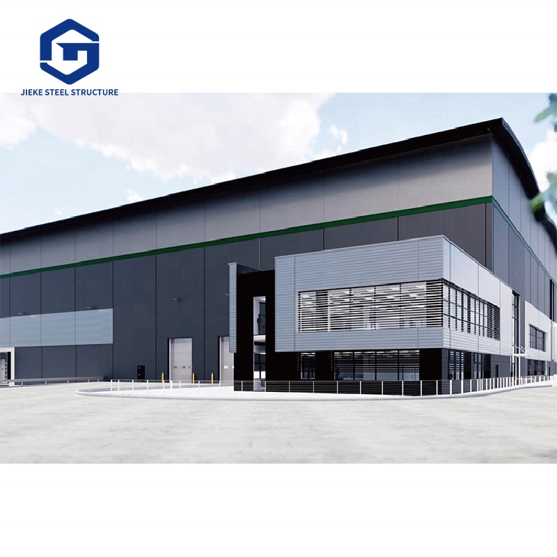 Prefab Steel Structure 4s Car Showroom and Car Exhibition Hall Structure Warehouse