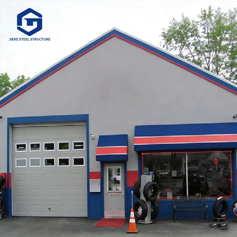 Prefab Steel Structure 4s Car Showroom and Car Exhibition Hall Structure Warehouse