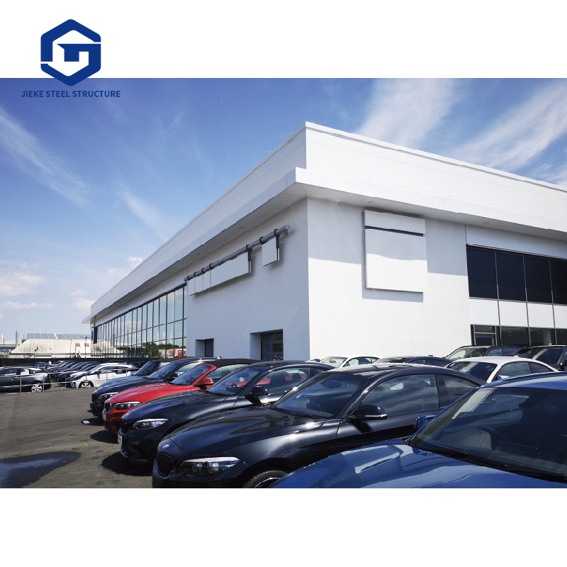 Factory-prepared galvanized steel structure 4S car showrooms and exhibition halls building