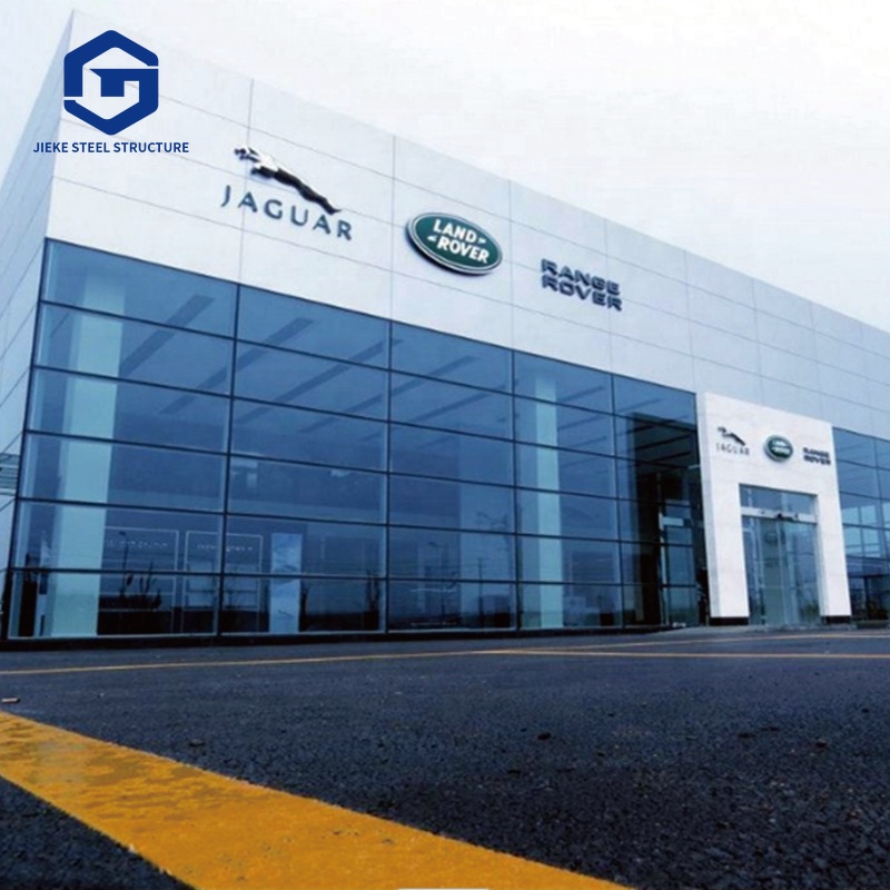 Factory-prepared galvanized steel structure 4S car showrooms and exhibition halls building