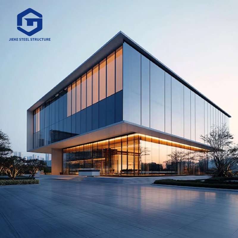 Prefabricated exhibition hall, steel structure, 4S car exhibition hall, steel structure building