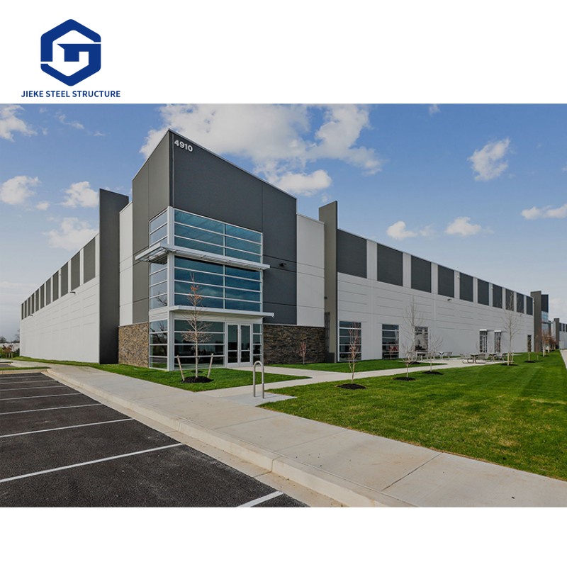 Portable modern exhibition hall with steel structure; Modular prefabricated steel structure design studio