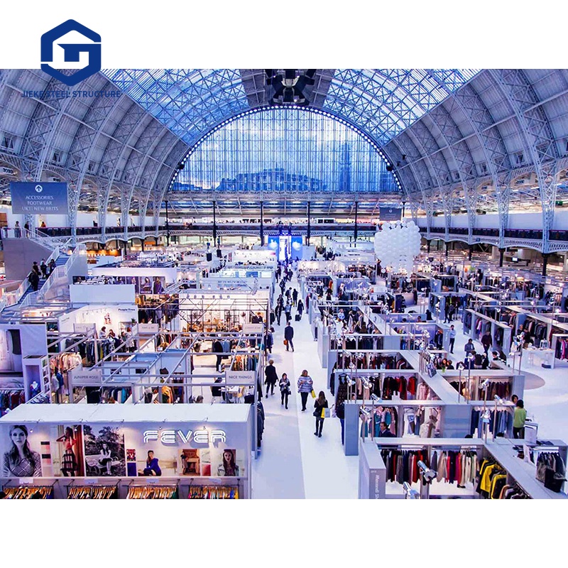 Custom Designed Steel Structure Exhibition Hall Large Space Convention Center Building for Workshops & Plants