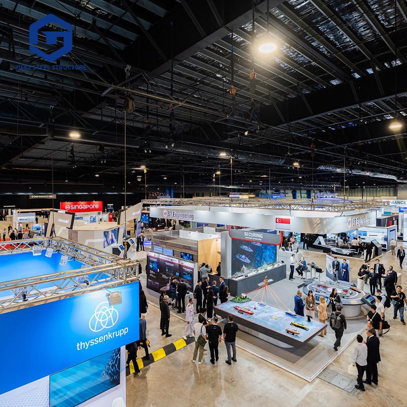 Prefabricated steel structure houses, specially designed exhibition halls