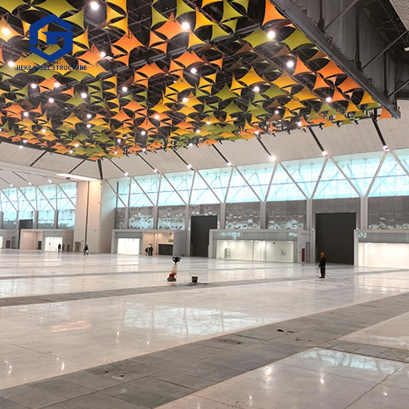 Prefabricated hotel building, hall construction, steel structure manufacturing, structure, roof truss framework