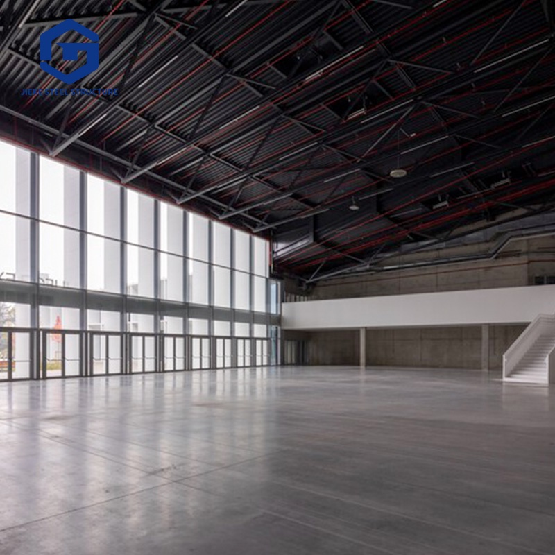 Prefabricated hotel building, hall construction, steel structure manufacturing, structure, roof truss framework