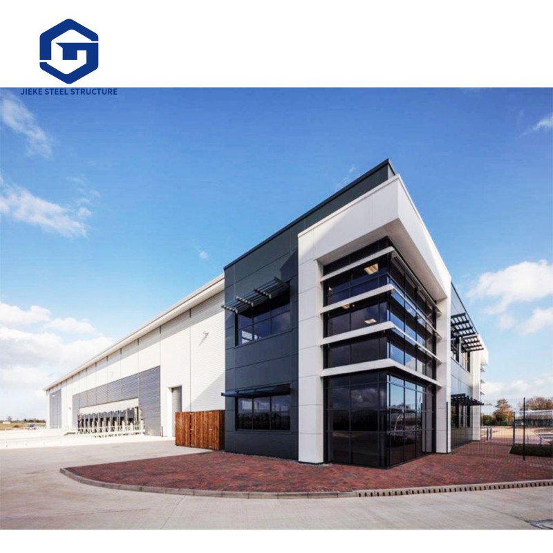 Steel Prefab Warehouse Steel Structure Hall Prefabricated Showroom Light Industrial Steel Structure Building