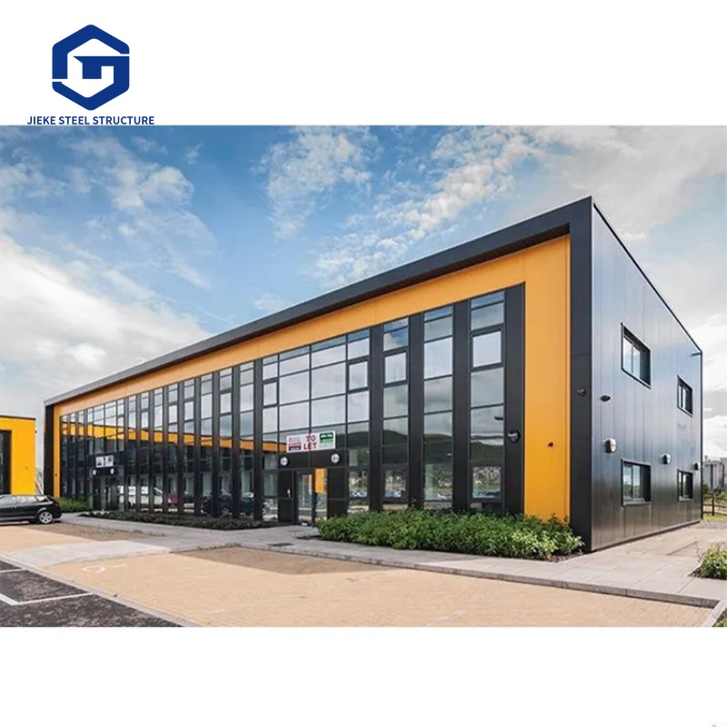 Steel Prefab Warehouse Steel Structure Hall Prefabricated Showroom Light Industrial Steel Structure Building