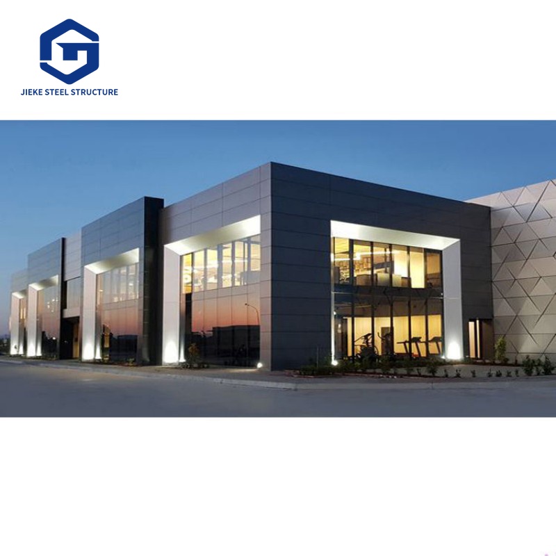 Steel Prefab Warehouse Steel Structure Hall Prefabricated Showroom Light Industrial Steel Structure Building