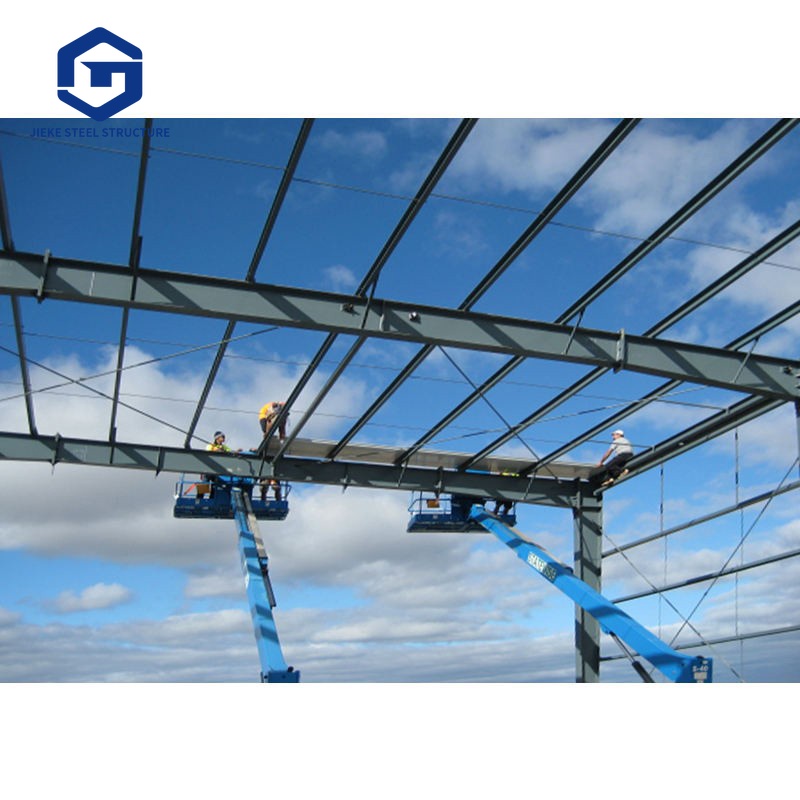 Steel Prefab Warehouse Steel Structure Hall Prefabricated Showroom Light Industrial Steel Structure Building