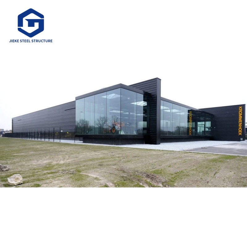 Steel Prefab Warehouse Steel Structure Hall Prefabricated Showroom Light Industrial Steel Structure Building