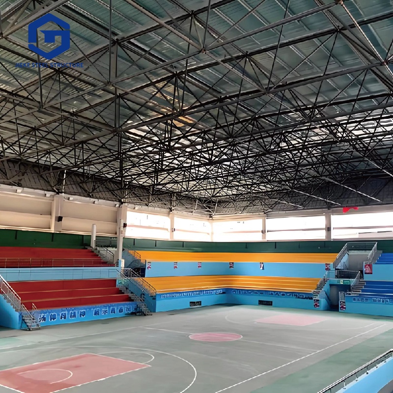 Prefabricated steel structure buildings - Professional factory manufacturer - Construction of basketball courts / badminton courts