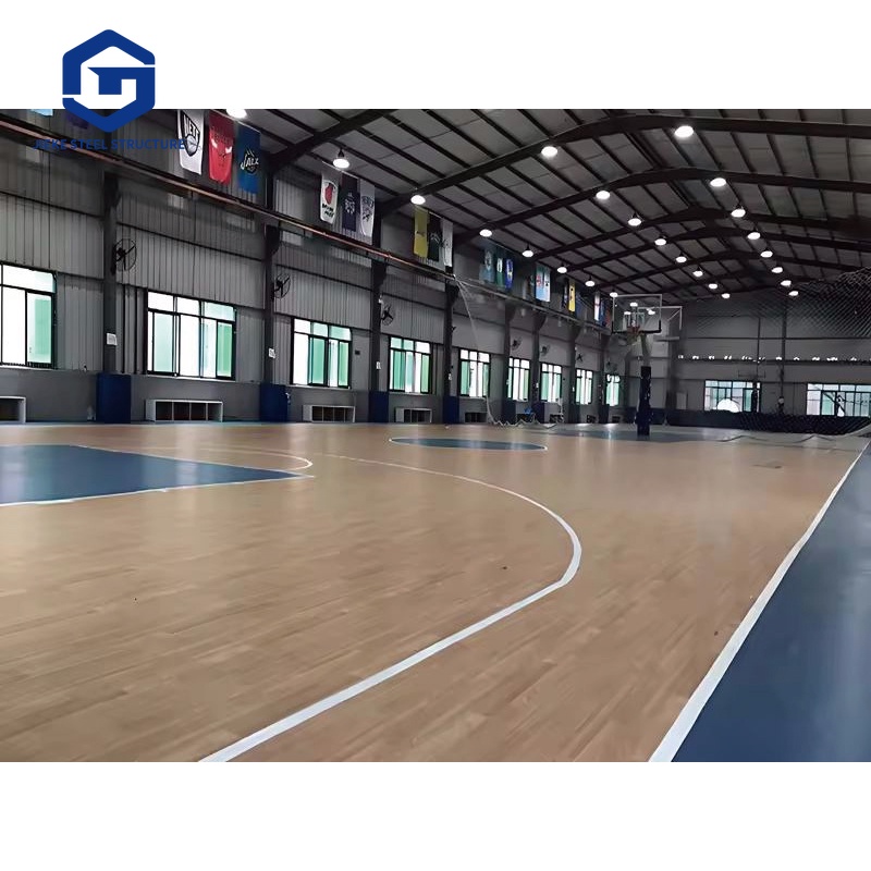 Light Steel Beam Stadium Construction Building Indoor Sports Hall Steel Structure Frame Badminton Basketball Court