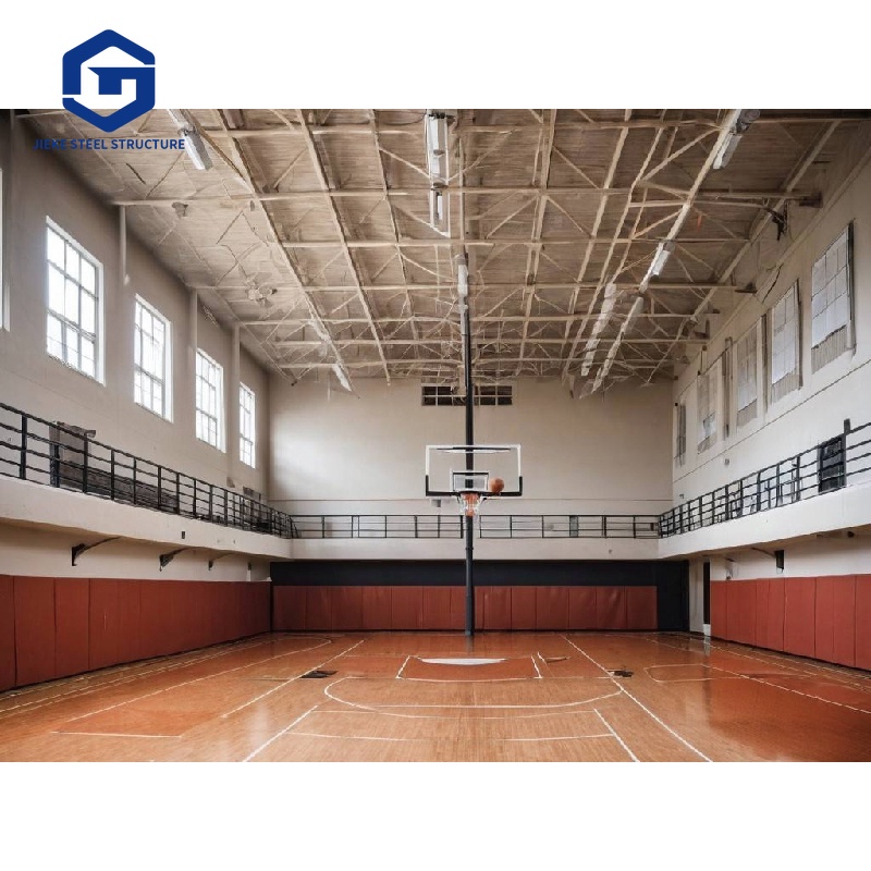 Light Steel Beam Stadium Construction Building Indoor Sports Hall Steel Structure Frame Badminton Basketball Court