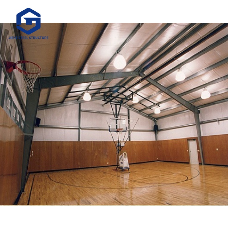 Light Steel Beam Stadium Construction Building Indoor Sports Hall Steel Structure Frame Badminton Basketball Court