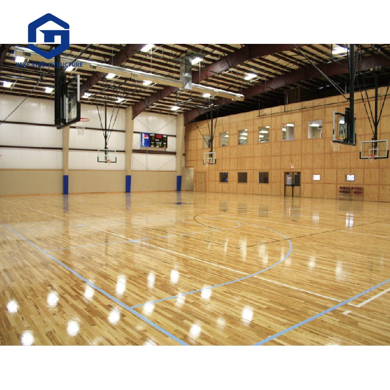 Light Steel Beam Stadium Construction Building Indoor Sports Hall Steel Structure Frame Badminton Basketball Court