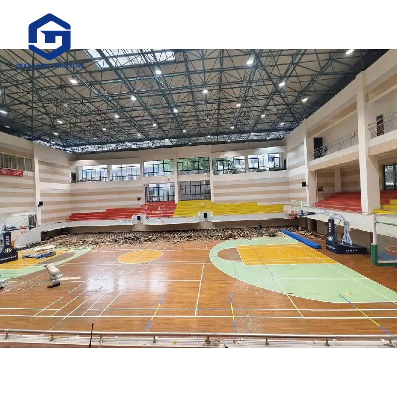 Customized Prefab Steel Structure Building Indoor Stadium Basketball Hall Futsal Court Tennis Court