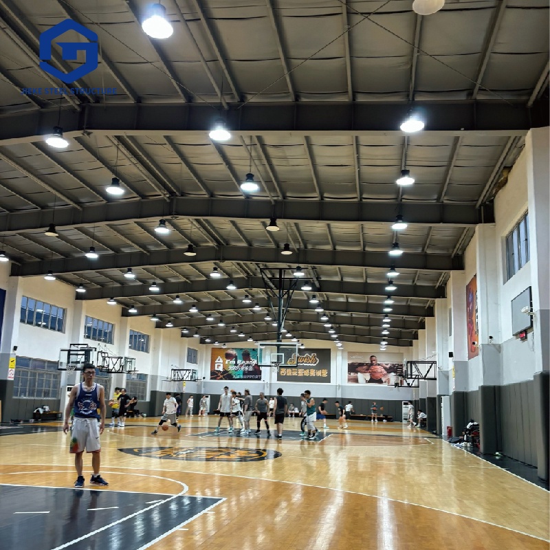 Customized Prefab Steel Structure Building Indoor Stadium Basketball Hall Futsal Court Tennis Court