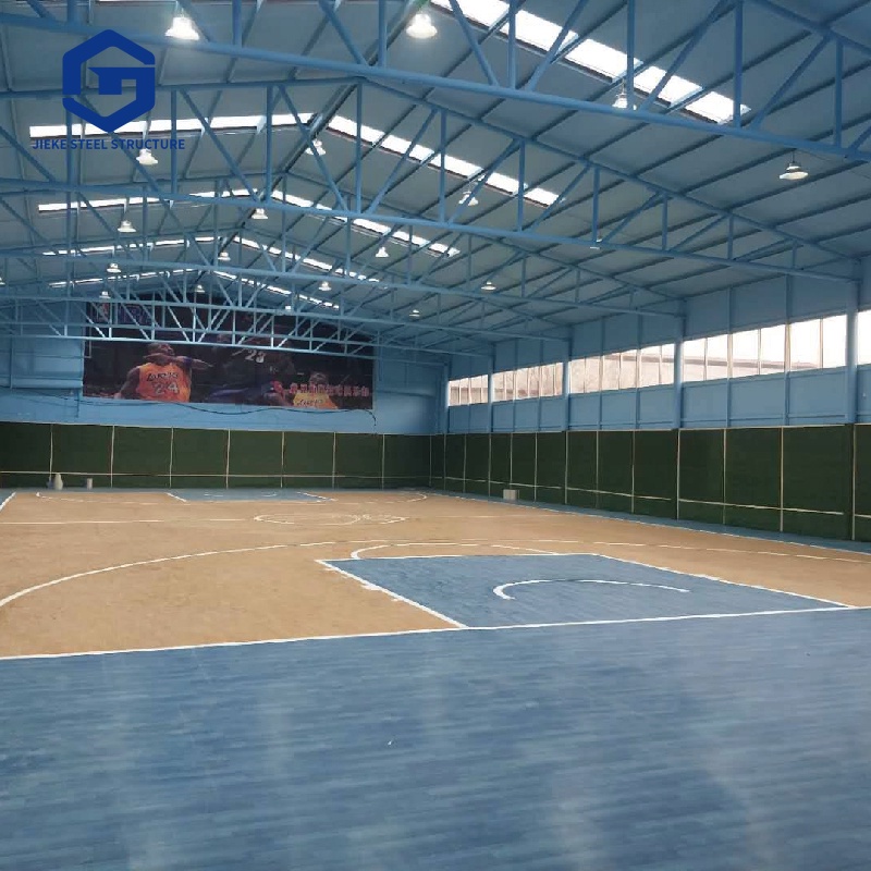 Customized Prefab Steel Structure Building Indoor Stadium Basketball Hall Futsal Court Tennis Court