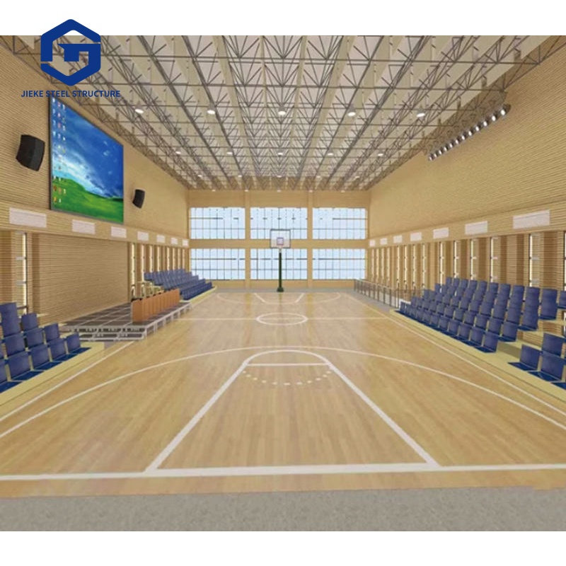 Customized Prefab Steel Structure Building Indoor Stadium Basketball Hall Futsal Court Tennis Court