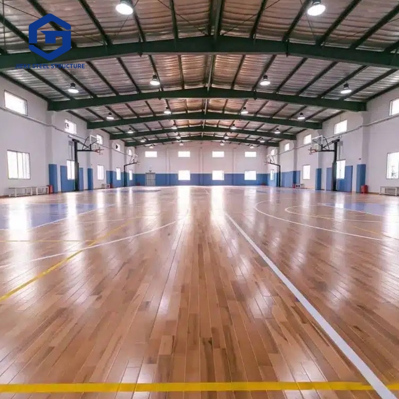 Steel Frame Basketball Court Sport Hall Badminton Soccer Stadium Building