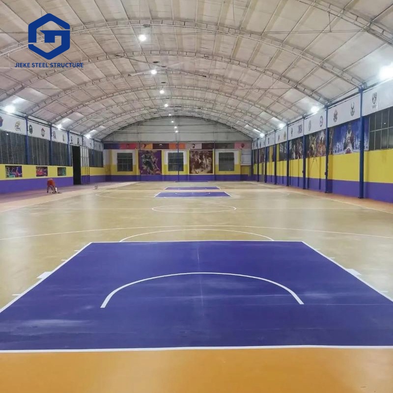 Steel Frame Basketball Court Sport Hall Badminton Soccer Stadium Building