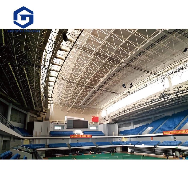 Structural Steel Construction Large Span Steel Space Frame Structure Stadium Building