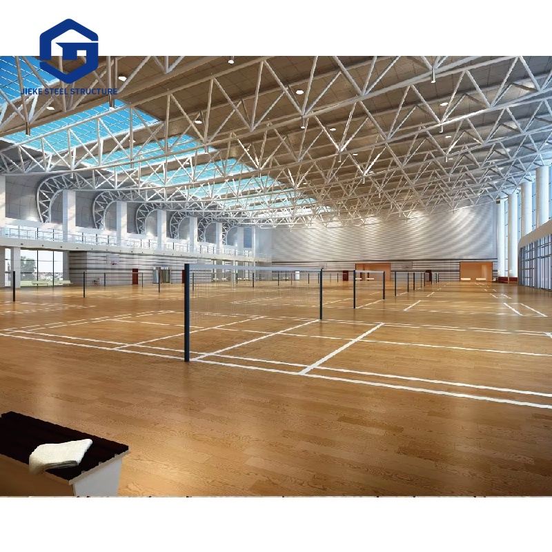 Prefabricated High Standard Steel Structure Truss Stadium Gym Badminton Hall Building