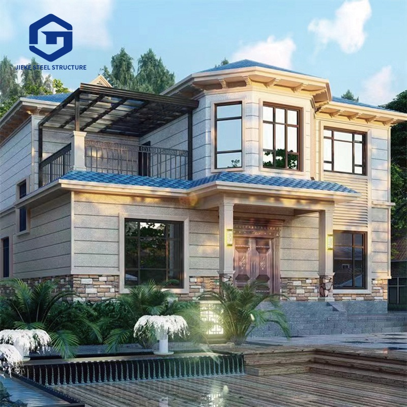 Prefabricated light steel structure residential and hotel buildings / rural residences / vacation villa architectural structures