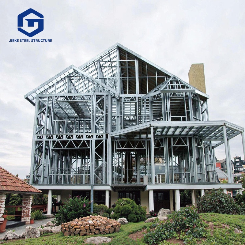 Modern multi-functional prefabricated lightweight steel structure apartment and villa