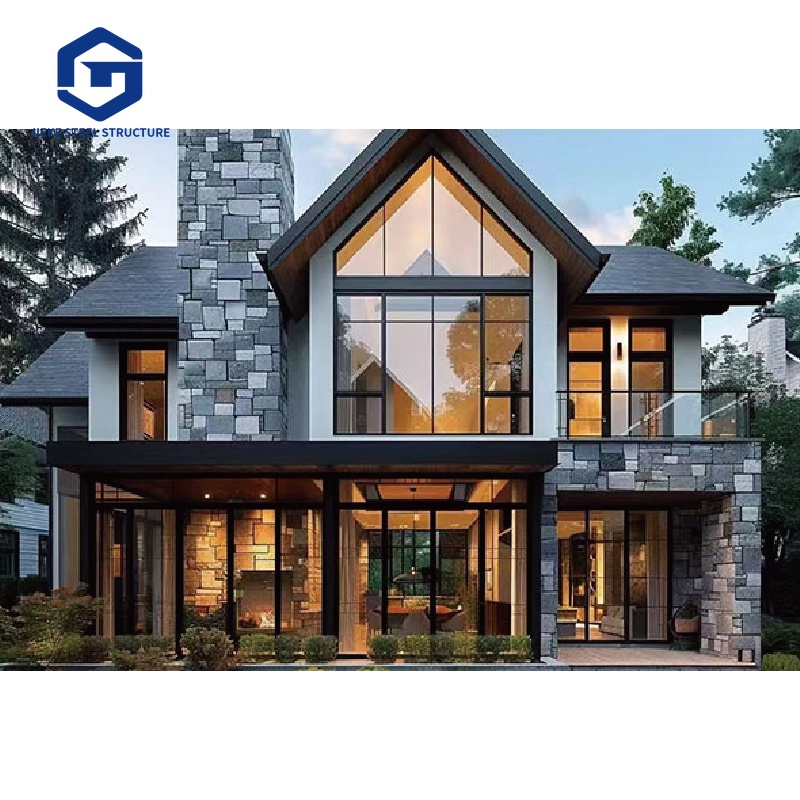 High-end galvanized steel structure villa customization; Light steel hotel design