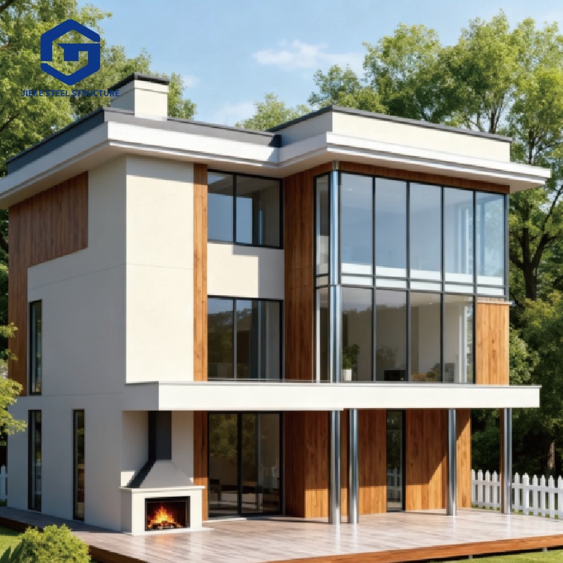 Steel structure buildings, custom-built houses, prefabricated houses, light steel villas