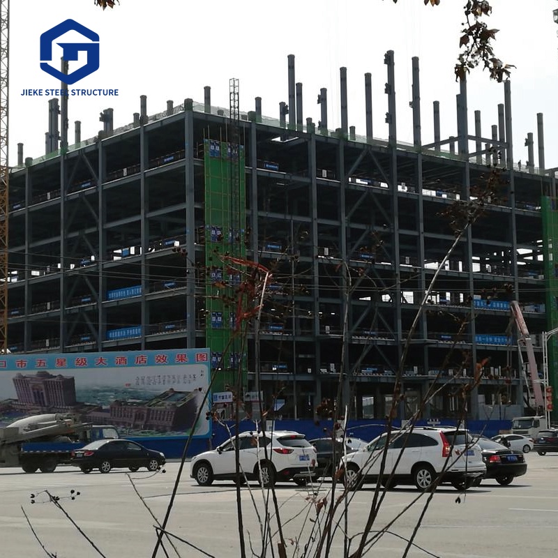 High-Rise Hotel Building Design Light Metal Prefabricated Steel Structure for Hotels