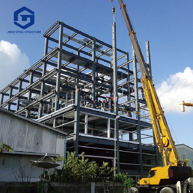 Hotel and apartment buildings constructed with precast steel frame multi-story structures