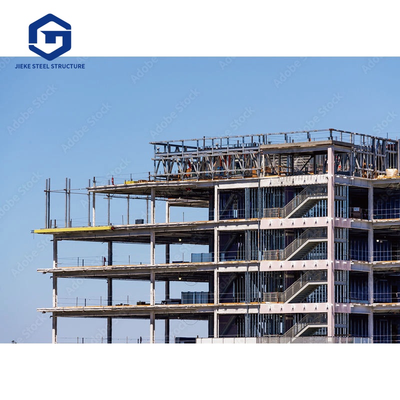 Hotel and apartment buildings constructed with precast steel frame multi-story structures