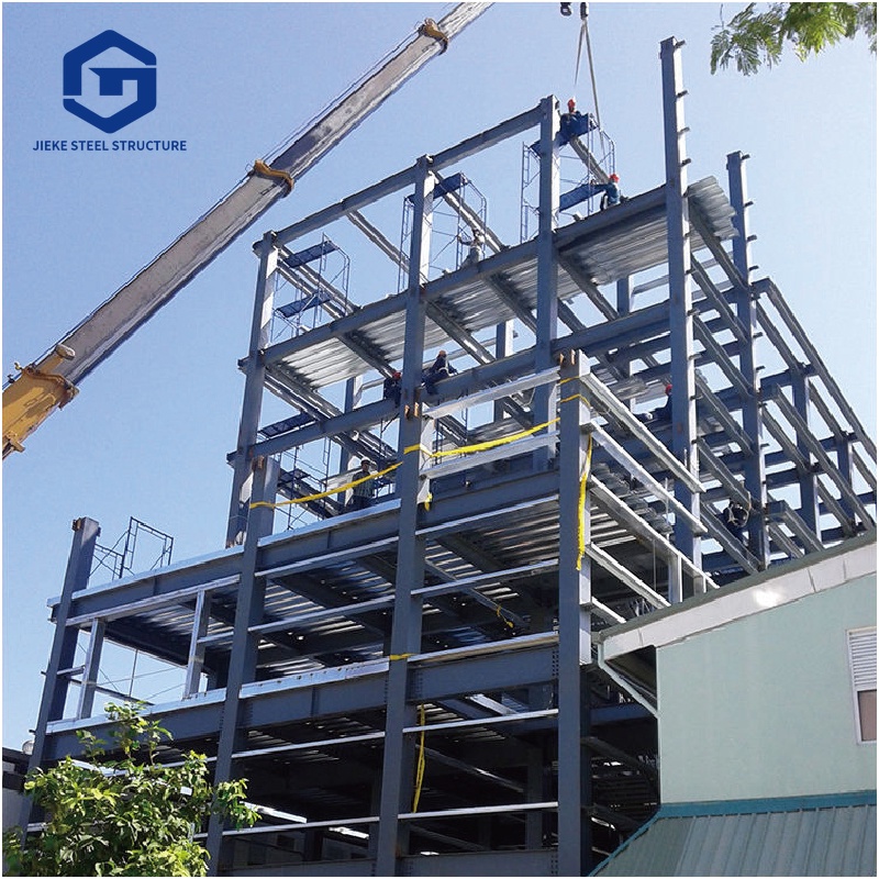 Hotel and apartment buildings constructed with precast steel frame multi-story structures